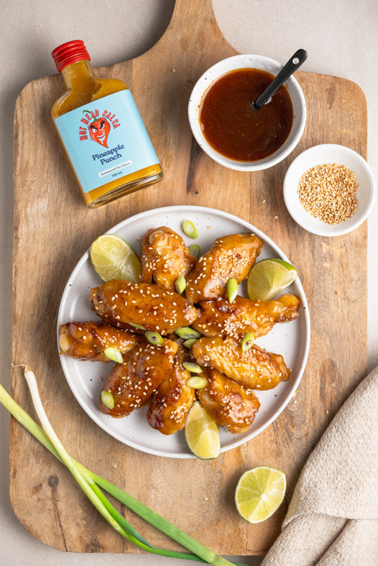 Pineapple Hot Honey Wings